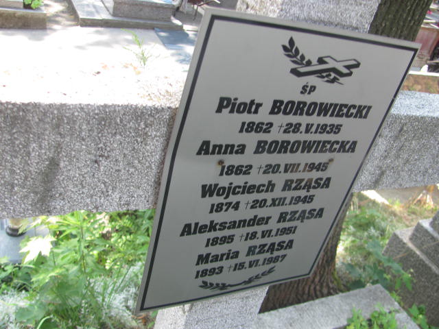 Piotr Borowiecki 1861 Kraków-Salwator - Grobonet - Wyszukiwarka osób pochowanych