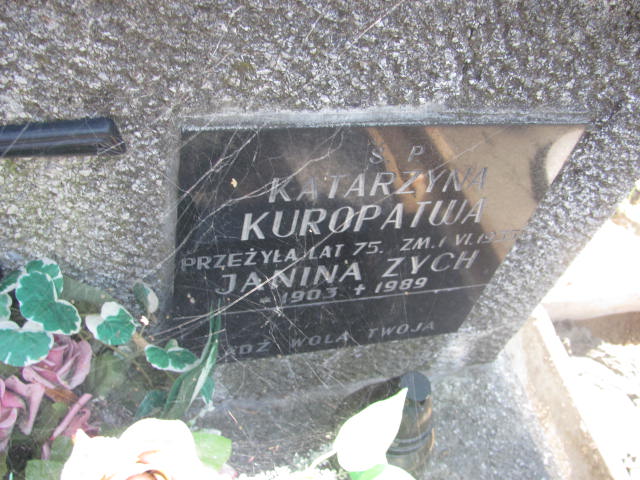 Katarzyna Kuropatwa Kraków-Salwator - Grobonet - Wyszukiwarka osób pochowanych