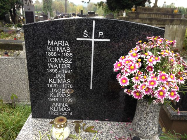 Anna Klimas 1923 Kraków-Salwator - Grobonet - Wyszukiwarka osób pochowanych