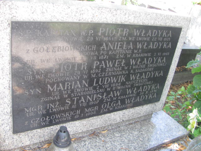 Olga Władyka 1908 Kraków-Salwator - Grobonet - Wyszukiwarka osób pochowanych