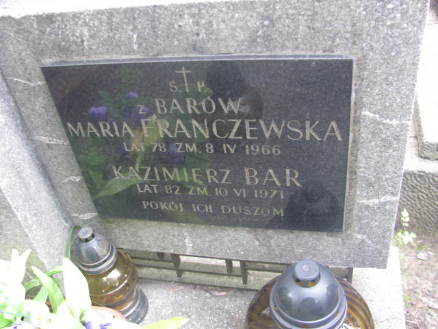 Maria Franczewska 1886 Kraków-Salwator - Grobonet - Wyszukiwarka osób pochowanych