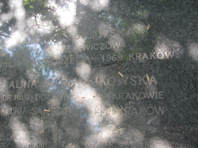 Janina Łukowska 1884 Kraków-Salwator - Grobonet - Wyszukiwarka osób pochowanych