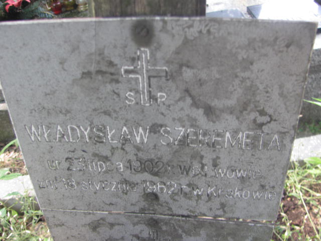 Władysław Szeremeta 1902 Kraków-Salwator - Grobonet - Wyszukiwarka osób pochowanych