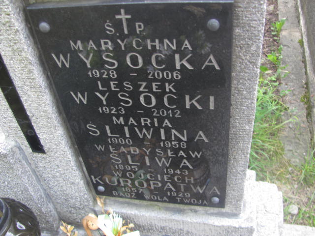 Władysław Śliwa 1894 Kraków-Salwator - Grobonet - Wyszukiwarka osób pochowanych