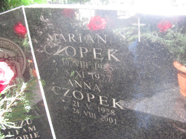 Anna Czopek 1928 Kraków-Salwator - Grobonet - Wyszukiwarka osób pochowanych