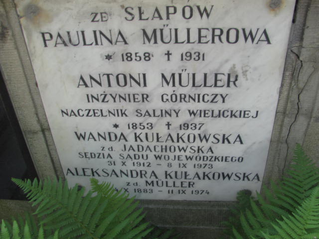 Paulina Muller 1857 Kraków-Salwator - Grobonet - Wyszukiwarka osób pochowanych