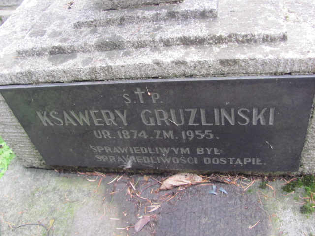 Ksawery Gruźliński 1873 Kraków-Salwator - Grobonet - Wyszukiwarka osób pochowanych