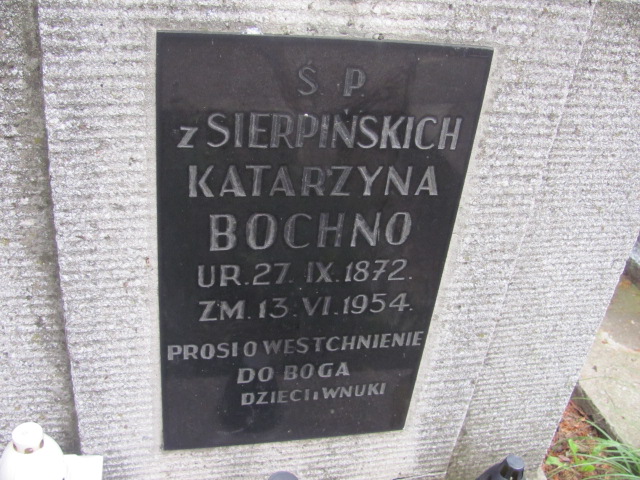 Katarzyna Bochno 1872 Kraków-Salwator - Grobonet - Wyszukiwarka osób pochowanych