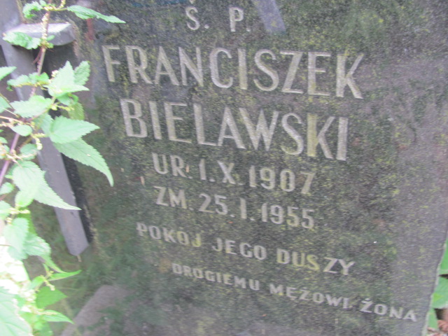 Franciszek Bielawski 1907 Kraków-Salwator - Grobonet - Wyszukiwarka osób pochowanych