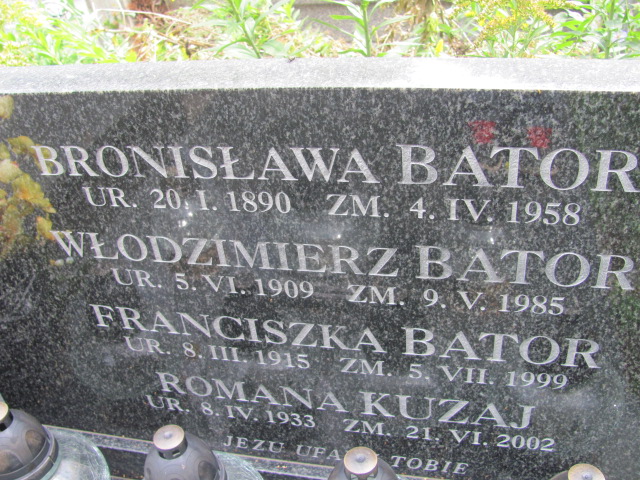 Romana Kuzaj 1933 Kraków-Salwator - Grobonet - Wyszukiwarka osób pochowanych
