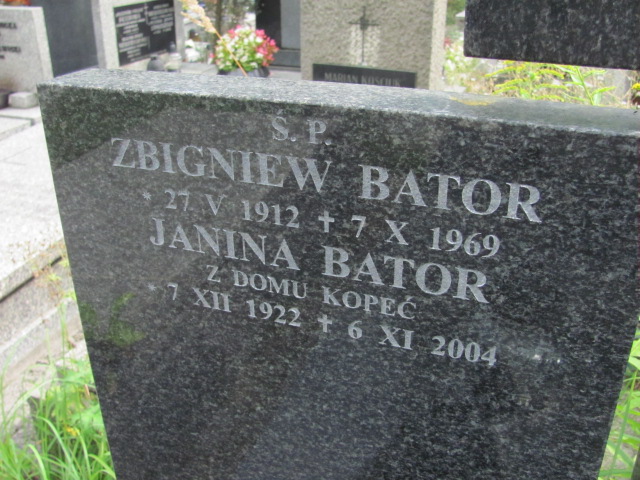 Janina Bator 1922 Kraków-Salwator - Grobonet - Wyszukiwarka osób pochowanych