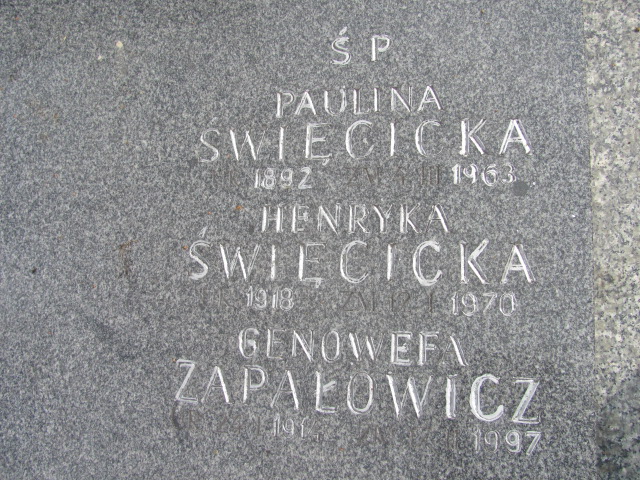 Paulina Święcicka 1892 Kraków-Salwator - Grobonet - Wyszukiwarka osób pochowanych