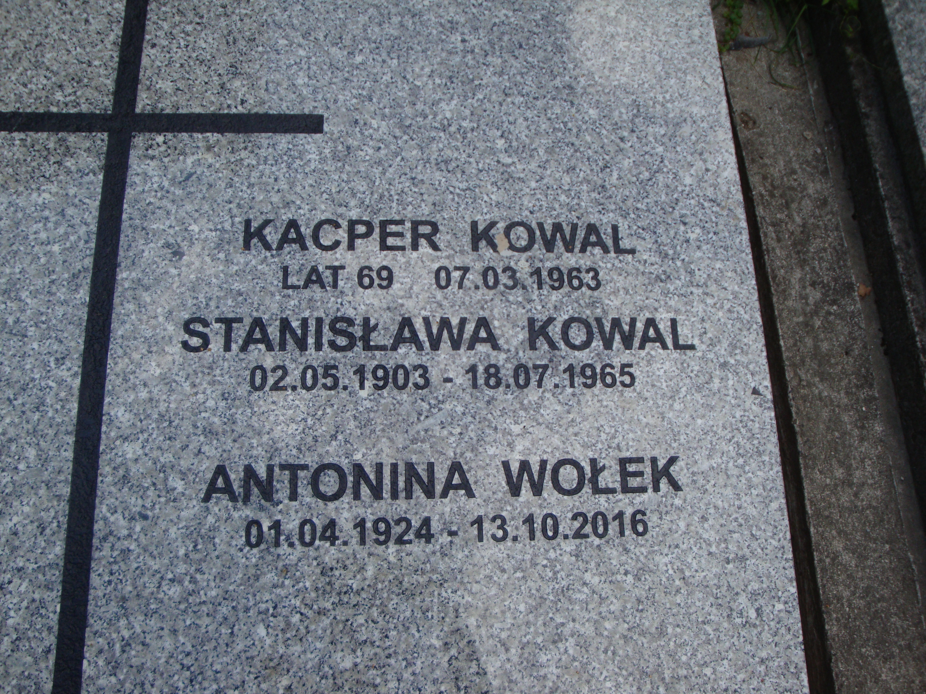 Kasper Kowal 1894 Kraków-Salwator - Grobonet - Wyszukiwarka osób pochowanych