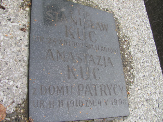 Stanisław Kuc 1902 Kraków-Salwator - Grobonet - Wyszukiwarka osób pochowanych