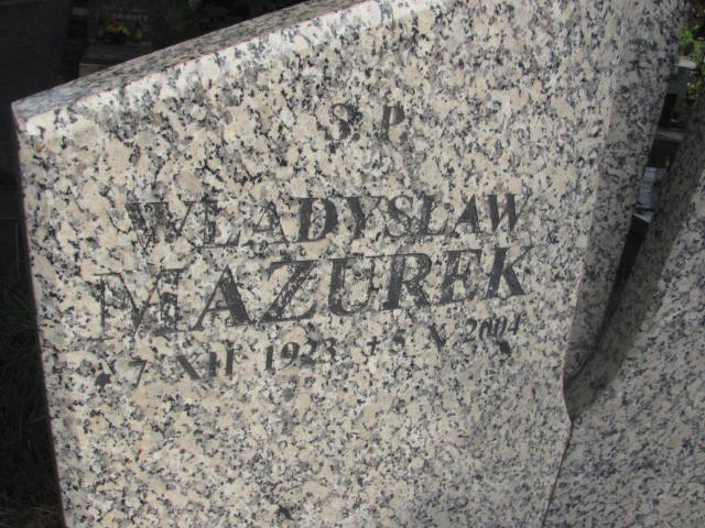 Władysław Mazurek 1923 Kraków-Salwator - Grobonet - Wyszukiwarka osób pochowanych