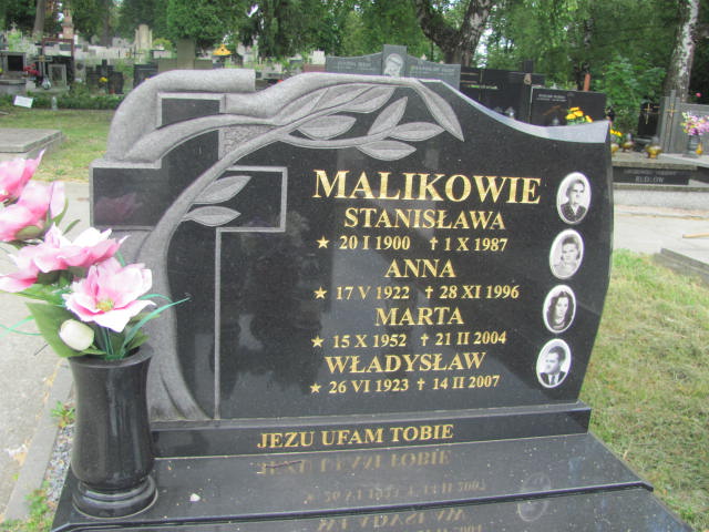 Anna Malik 1922 Kraków-Salwator - Grobonet - Wyszukiwarka osób pochowanych