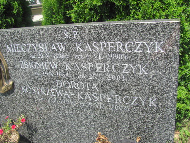 Grób Dorota Kostrzewa Kasperczyk