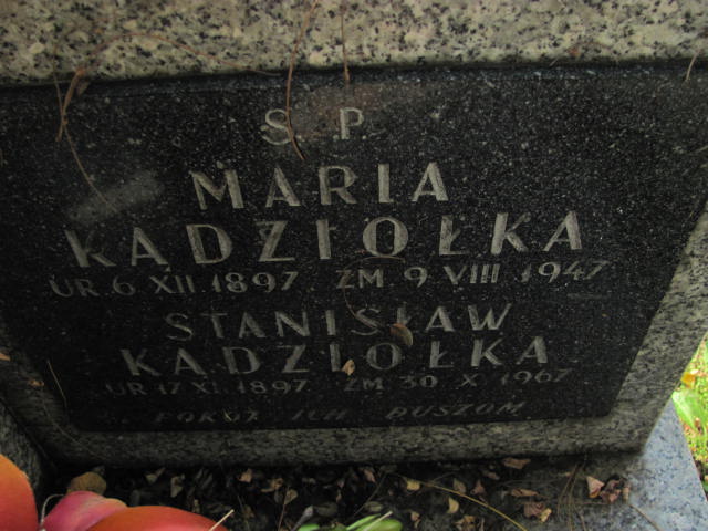 Grób Maria Kądziołka